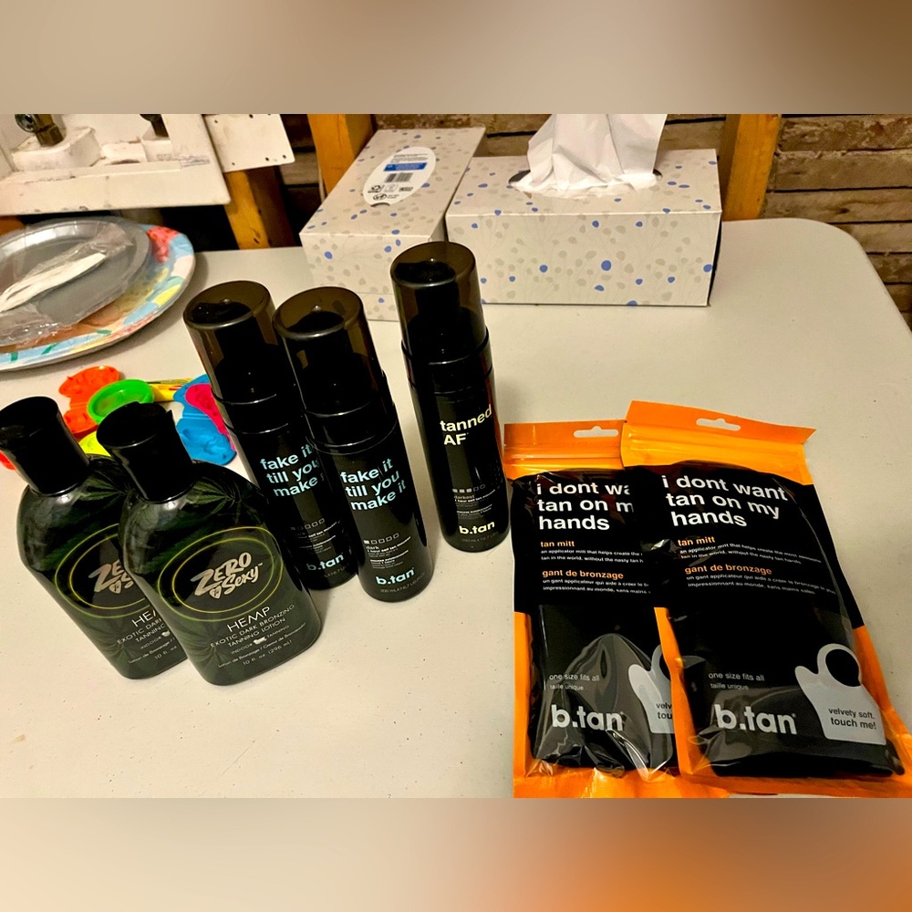 Tanning items all new